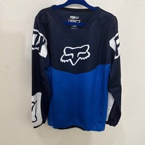 Fox Kids Black and Blue dirt bike jersey
